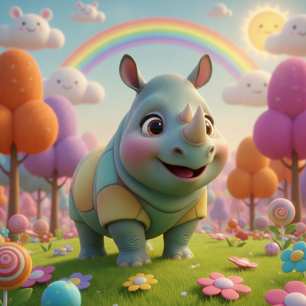 Иллюстрация: Носорог 🦏